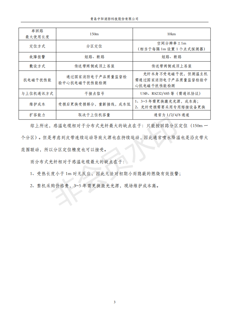 感溫電纜在煤礦輸送機上的應(yīng)用手冊,中陽消防